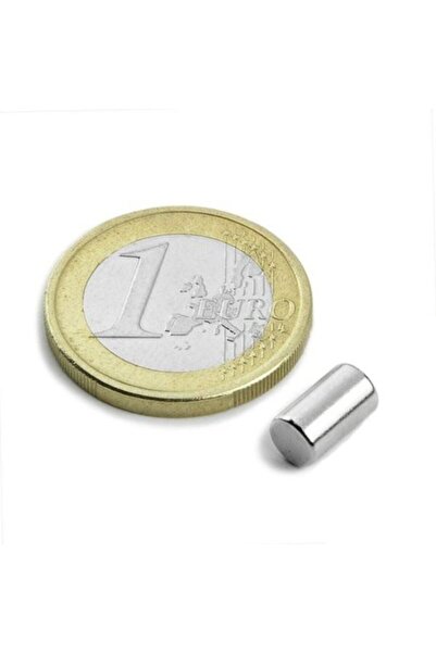 Dünya Magnet 5 Adet Çap 5mm X Kalınlık 8mm Silindir Güçlü Neodyum Mıknatıs