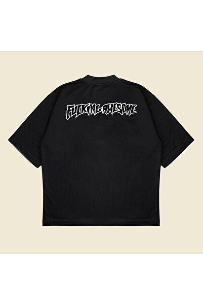 PURE POWER Fucking Awesome με τύπωμα oversized Unisex βαμβακερό μπλουζάκι από...