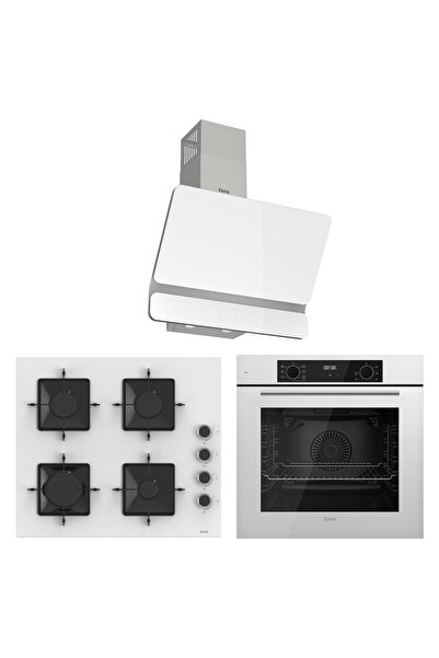 Ferre Flowart Ventora Elite Beyaz 3'lü Ankastre Set ( QBL63CB-SS206-D081 )