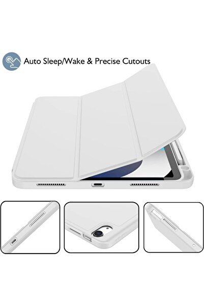 UnDePlus Apple iPad Air 11th M2/M3 4/5nci 10.9 متوافق مع قلم شاحن K Shields