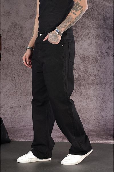 king brich Ανδρικό τζιν παντελόνι Baggy Fit