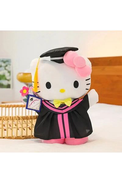 Choice 1psc2 Sanrio Anime Plush 35cm Cinnamoroll My Melody Kuromi Hello Kitty Graduation Plushie Doll Kawai