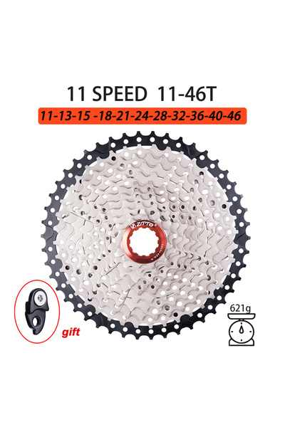 ZTTO دراجة جبلية 11 سرعة، 46 سن، لون أسود وفضي، كاسيت 11 سرعة، 11-36/40/42/46...