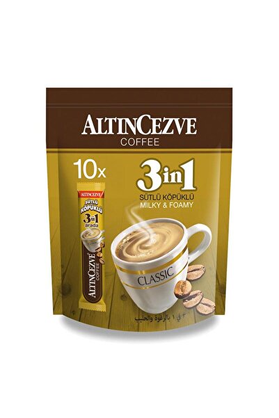 Altıncezve 3ü1 Arada | Üçü Bir Arada Sütlü Köpüklü 10′ Lu Paket (TEK IÇİMLİK)...