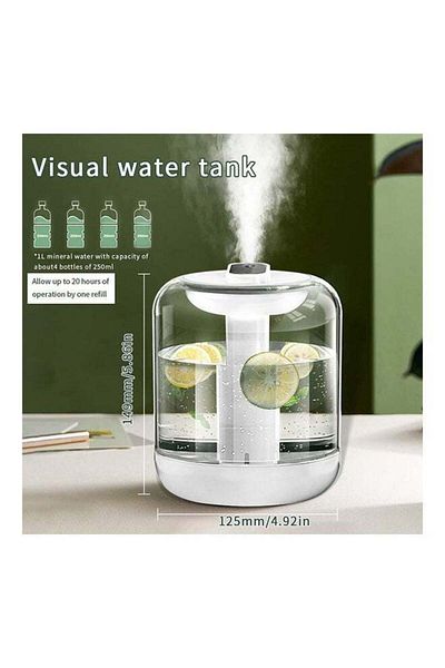 COOYA Air Humidifier, Portable Rechargeable Wireless with Diffuser, Quiet Cool Mist for Home(White)