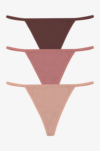 koza iç giyim Γυναικεία βαμβακερά Basic Thong εσώρουχα 3 Συσκευασία