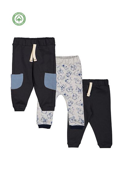 Divonette Boy's 100% Cotton 3-Piece Sweatpants - Children's Clothing