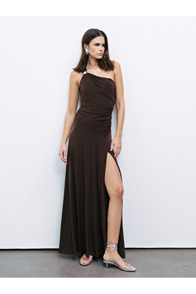 Nocturne Tek Omuz Maxi Elbise