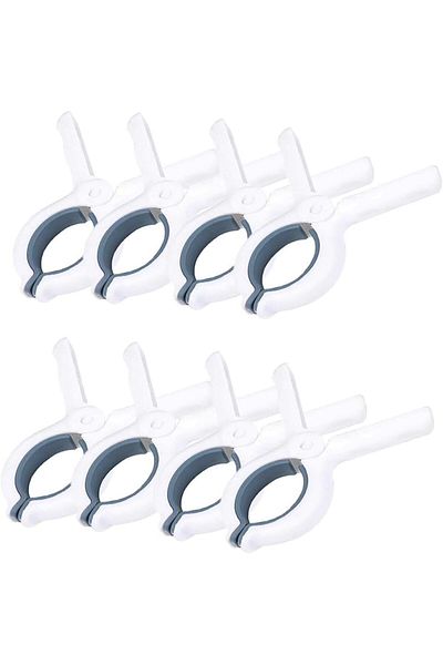 COOYA 8PCS Heavy Duty Laundry Clip,Built-in Silicone Washers,Drying clothes without leaving any traces