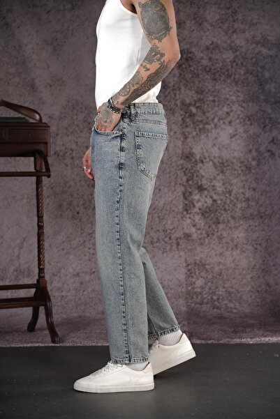 king brich Boyfriend Mold Ανδρικό τζιν παντελόνι μέχρι τον αστράγαλο