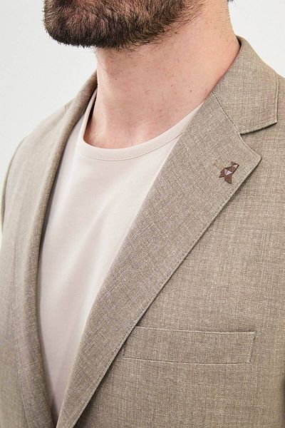 Mcr Straight Slim Fit Pocket Pocket Men's Jacket Brown - 41420.25Y
