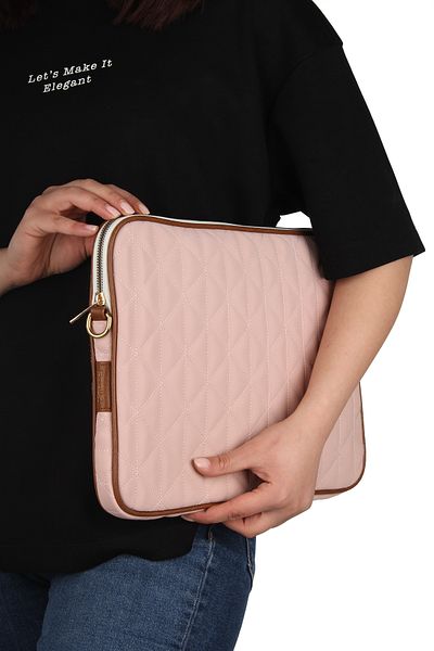 FOCUX Macbook Air Pro 13 și 13.3 Laptop Sheath Long Sixth Fabric Matlasare POWDER