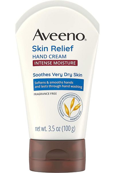 AVEENO Hand Cream, Fragrance Free Skin Relief, 100 g