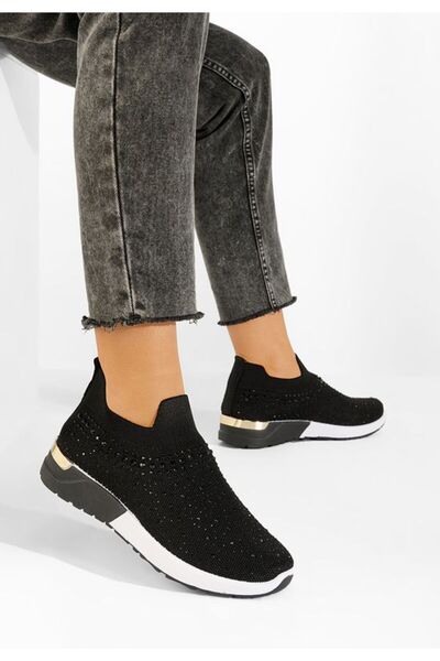 B T Shoes Μάρσι Γυναικεία Σνίκερς Μαύρα