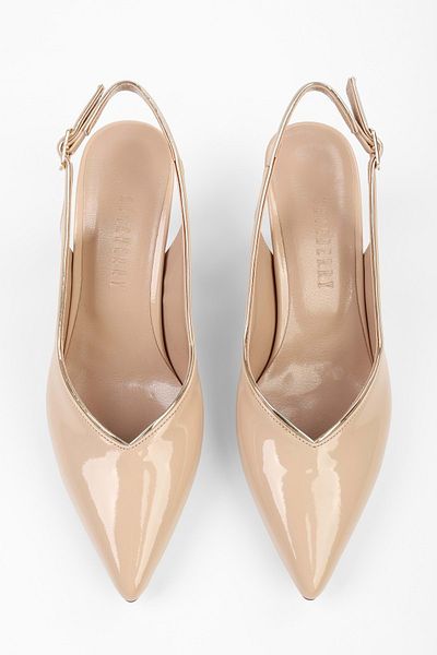 Shoeberry Women's Saphira Ten Patent Leather Short Heeled Stiletto