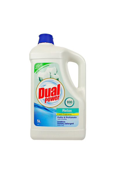 Dual Power Detergent lichid Relax Fresh Fragnance PROFESSIONAL, 5L, 100 de spălări