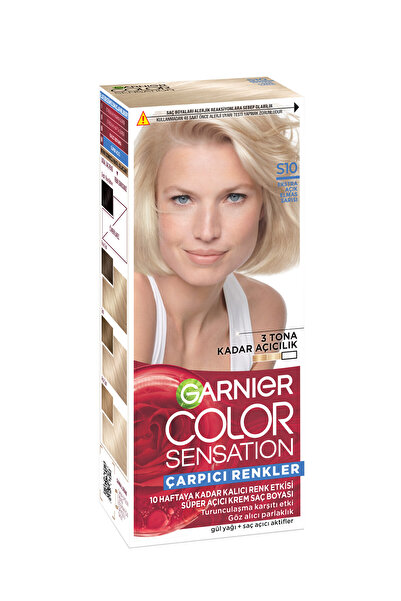 Garnier Çarpıcı Renkler, 110 Ekstra Açık Elmas Sarısı, Kalıcı Krem Saç Boyası, Demikit