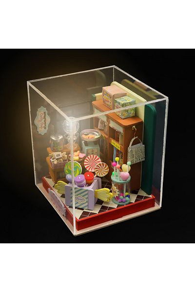 minyaturia Miniature Model Kit: Cake Station & Confectioner |   Double Package |   DIY Hobby Set