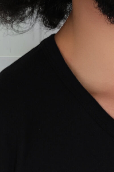 CENNETOĞLU Ανδρικό μπλουζάκι με λαιμόκοψη από βαμβακερό βαμβακερό εσώρουχο