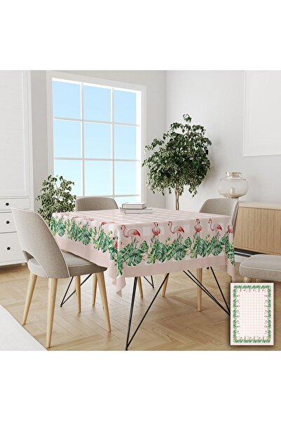 yok yok evim eve dair her şey Tropical Patterned Easy to Clean Stain-Proof Ca...