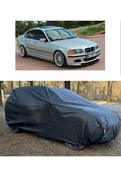 CoverPlus Bmw E46 Compatible Auto Car Tarpaulin Thick Auto Full Tarpaulin-Black