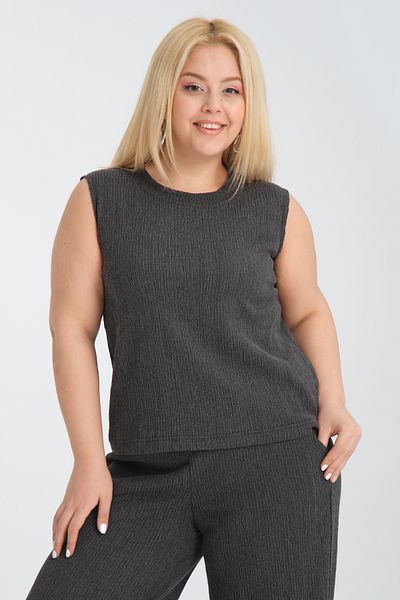 Dejabrew Jeans Bürümcük Large Size Sleeveless Blouse A059-1