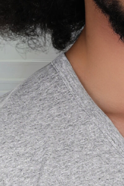 CENNETOĞLU Ανδρικό μπλουζάκι με λαιμόκοψη από βαμβακερό βαμβακερό εσώρουχο