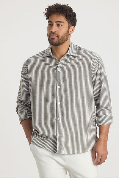 Weyeze Long Sleeve Linen Shirt Af-Y13024Lns