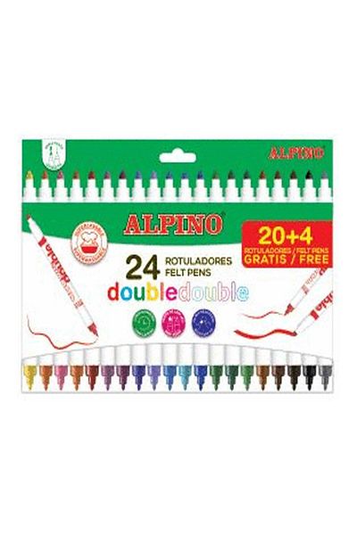 Alpıno Double 24 Double Sided Felted Pencils