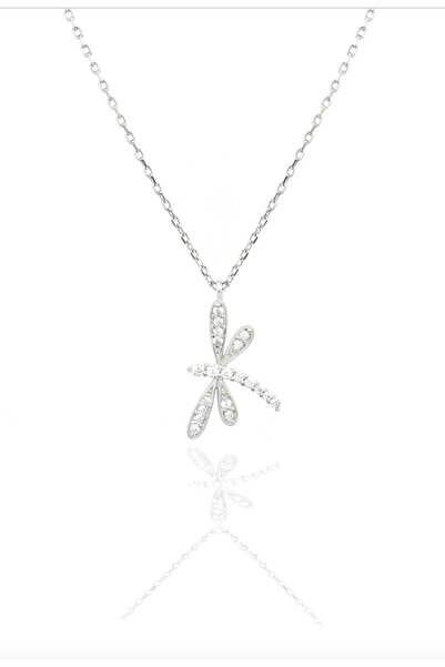 Qielle 925 Ayar Gümüş Yusufçuk Kolye – Zirkon Taşlı, Kararma Yapmaz, Özel Üretim