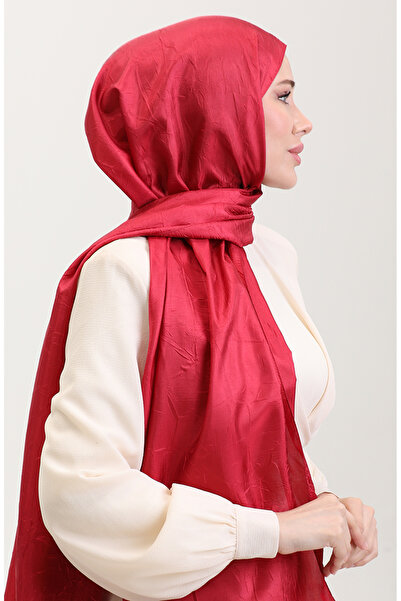 sefamerve Red Berlin Shawl - No: 81082-03
