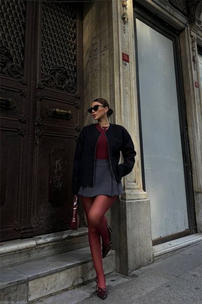 modaserdem Bluz with Cashmere Zipper - Black