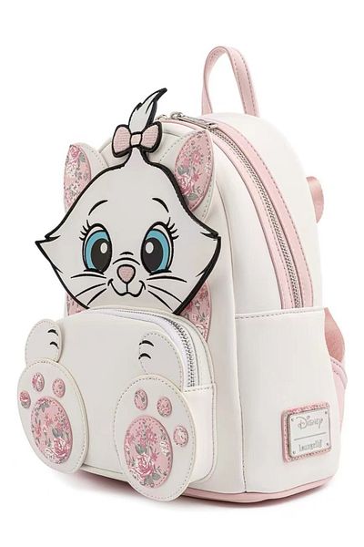 Choice SKY BLUE Aristocats Marie Cat Mini Backpack All Over Print Womens Double Strap Shoulder Bag Purse Do