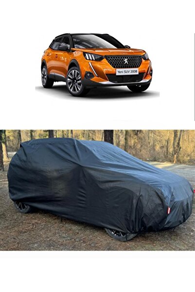 CoverPlus Peugeot 2008 Uyumlu Oto Araba Brandası KALIN Oto Dolu Brandası-Siyah
