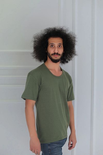 CENNETOĞLU Men's Crew Neck Combed Cotton Undershirt T-Shirt