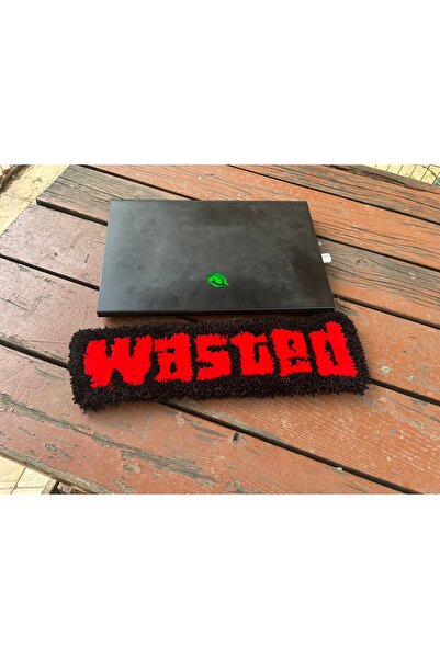 Drb Co GTA Klavye Halısı - Wasted Tufting Halı - Oyuncu Mini Halı - Kırmızı S...