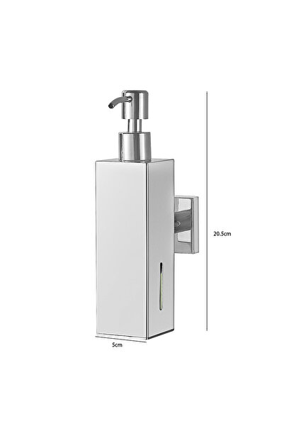 Choice زجاجة جل استحمام مربعة الشكل مثبتة على الحائط من الكروم، موزعات صابون ...
