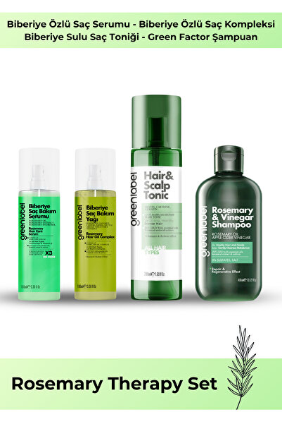 Greenlabel Rosemary Therapy Biberiyeli Saç Bakım Seti