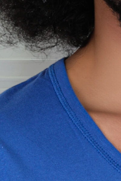 CENNETOĞLU Ανδρικό μπλουζάκι με λαιμόκοψη από βαμβακερό βαμβακερό εσώρουχο