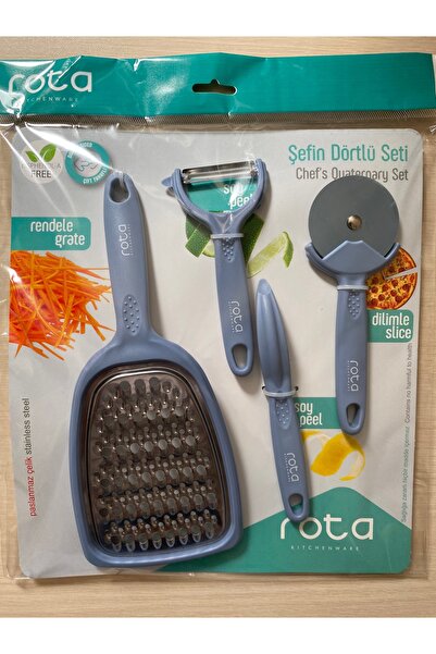 Lider MAGNESİA RENDE YAN SOYACAK SAPAN SOYACAK DİLİMLEYİCİ DÖRTLÜ MUTFAK SETİ...