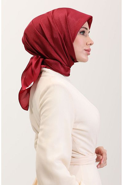 sefamerve Κρυστάλλινο Κασκόλ Claret Red 81079-25