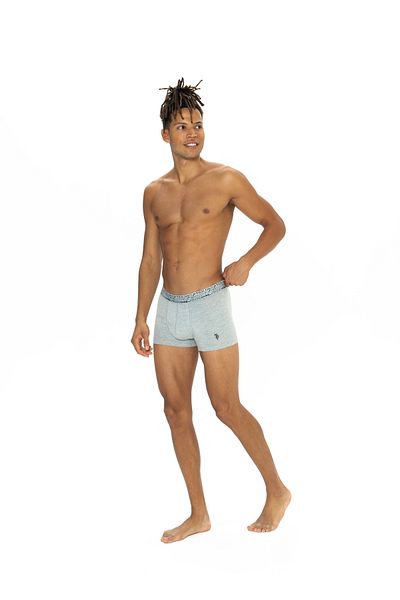 U.S. Polo Assn. Men's Black - Navy Blue - Gray Melange 3-Piece Boxers