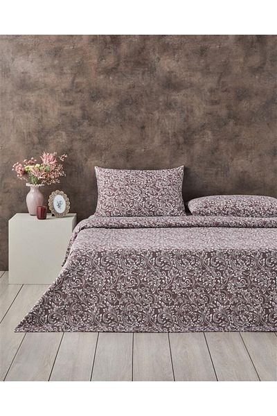 English Home Set cuvertură de pilota Scrool Double Claret Red