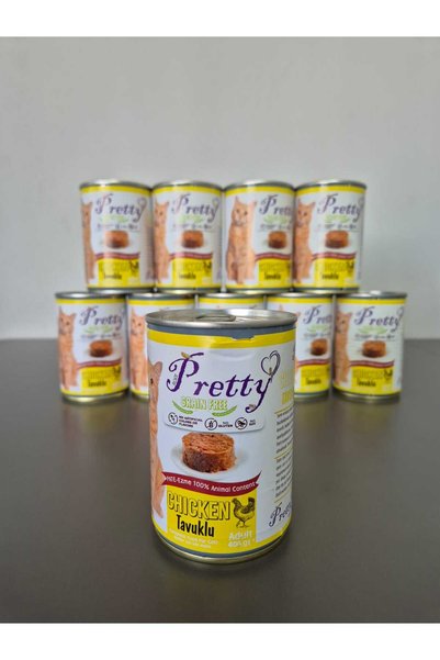 Lider MAGNESİA ROSE PRETTY Chicken Pate Ezme 400 gr X 10 Ad (4 KG) Tavuklu Kedi Ezme Kedi Konserve Yaş Mama