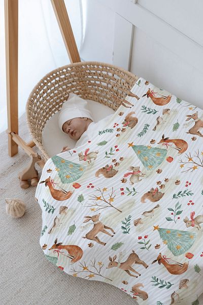 Tuğba Kuğu 4 Layer Muslin Blanket (100x120) - Limited 21 Series