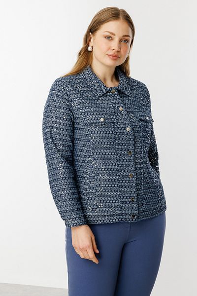 Ekol Sequin Detailed Snap Coat
