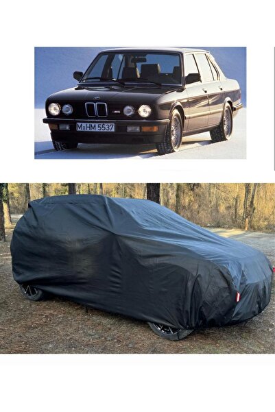 CoverPlus Bmw 524d Series متوافق مع سيارة القماش المشمع السميك للسيارات - أسود