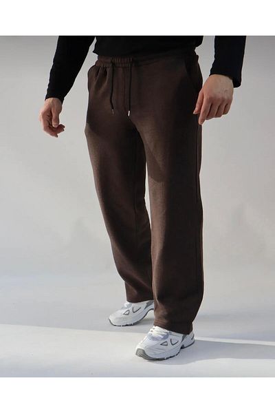 UYN SPORT Unisex Bitter Brown Baggy Model Straight Leg Fit Tracksuit