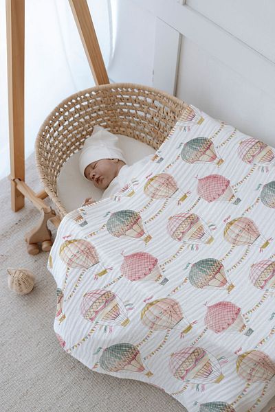 Tuğba Kuğu 4 Layer Muslin Blanket (100x120) - Limited 21 Series