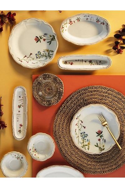 Viyalente Nature 14 Piece Breakfast Set